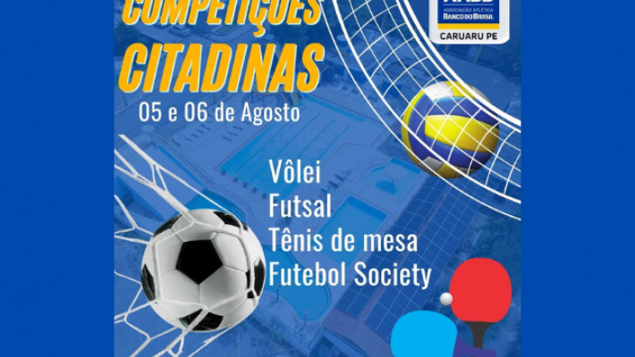 1. FASE DAS COMPETIÇÕES CITADANIAS SERÁ REALIZADA NESTE FIM DE SEMANA