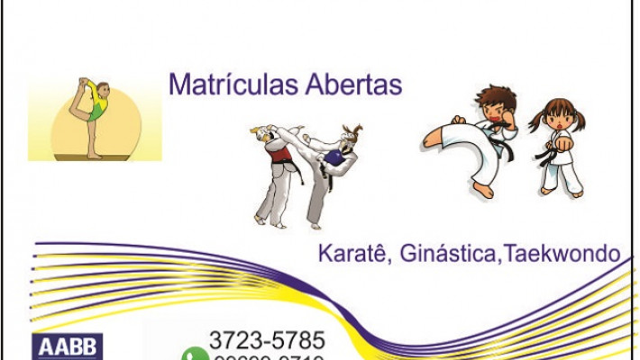 Taekwondo, Karatê e Ginástica Artística com matrículas abertas