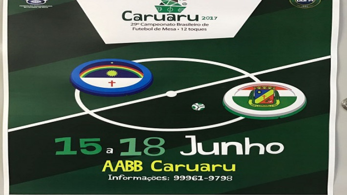 Campeonato Brasileiro de Futebol de mesa será realizado esta semana