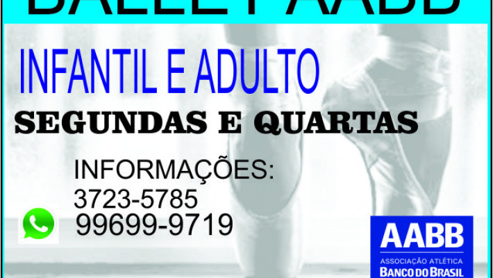 TURMAS DE BALLET NA AABB
