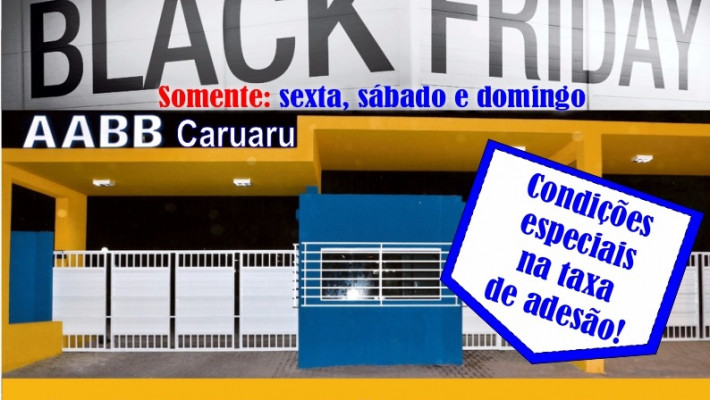 PROMOÇÃO BLACK FRIDAY – 50% DE DESCONTO NA TAXA DE ADESÃO