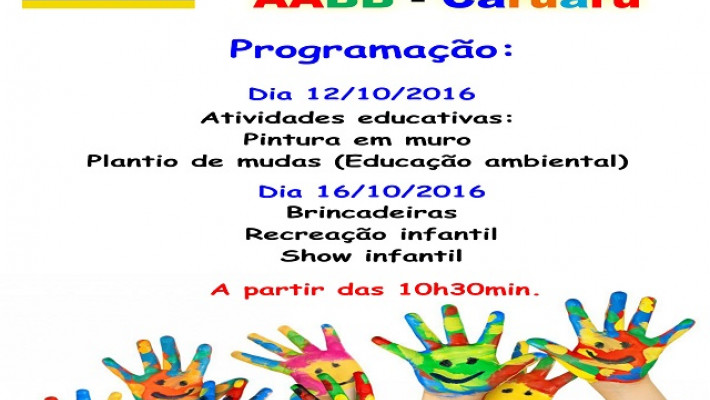 SEMANA DA CRIANÇA – NOVIDADES ESTE ANO