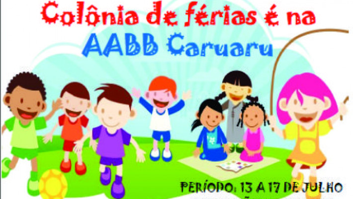 COLÔNIA DE FÉRIAS NA AABB  EM JULHO