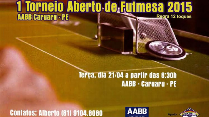 TORNEIO DE FUTEBOL DE MESA – AABB CARUARU