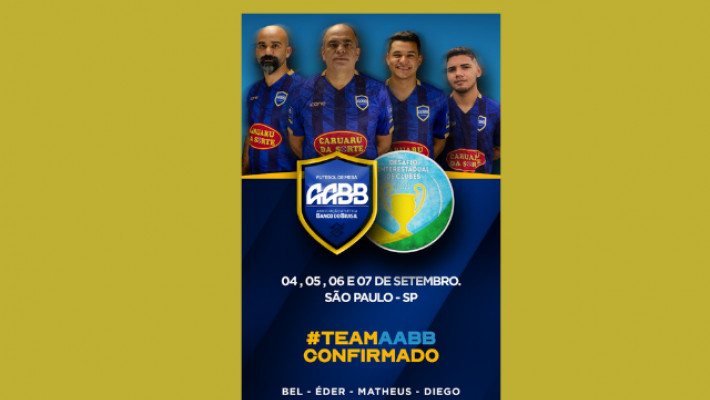 FUTEBOL DE MESA VAI PARTICIPAR DE TORNEIO EM SÃO PAULO