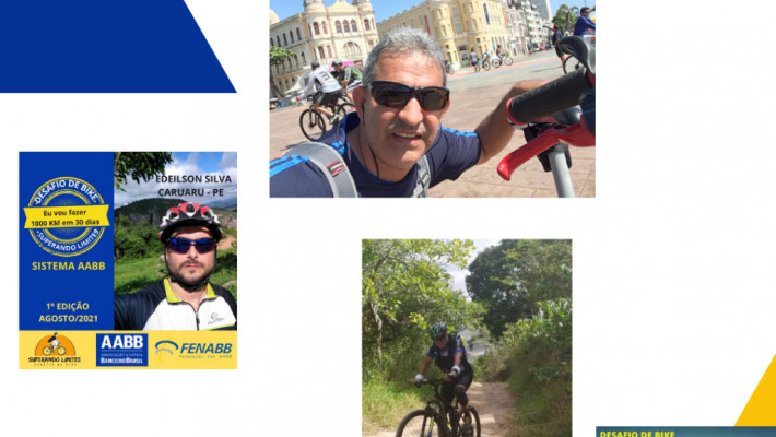 DESAFIO DA BIKE TEM MAIS REPRESENTANTES DA AABB CARUARU INSCRITOS