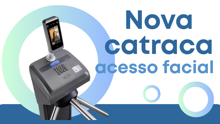 Nova catraca com acesso facial