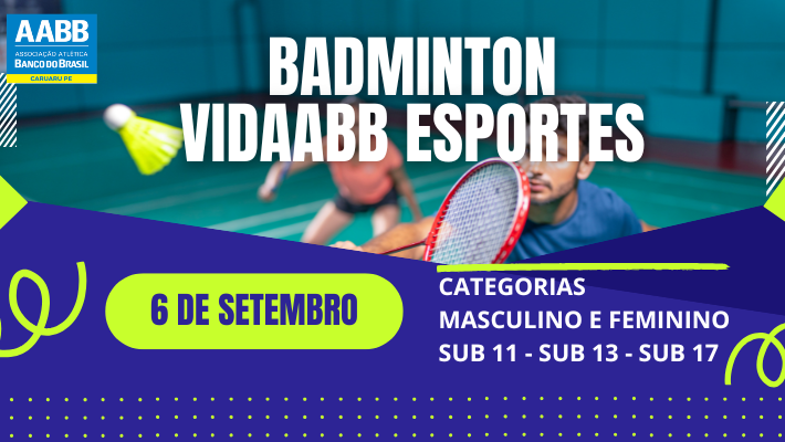 Vem aí o BADMINTON VIDAABB ESPORTES!